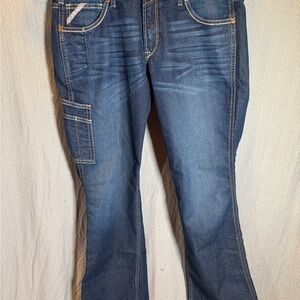 Ariat Dark Blue Mid Rise Bootcut Jeans